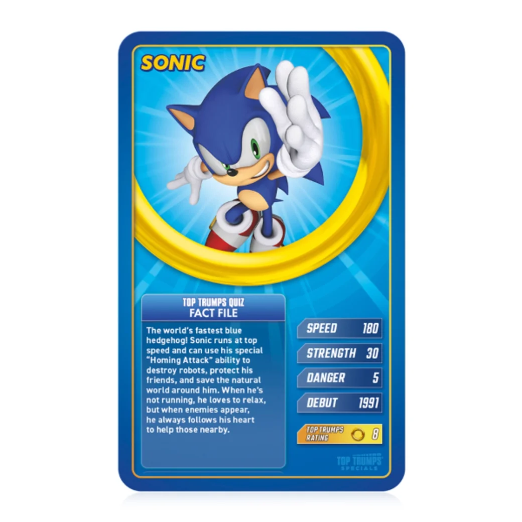 Настольная игра Top Trumps "Соник" (англ.)