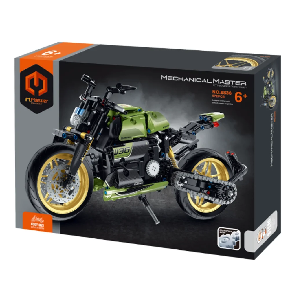 Set de construcție iM Master Mechanical Master „Motocicletă sportivă”, 572 piese