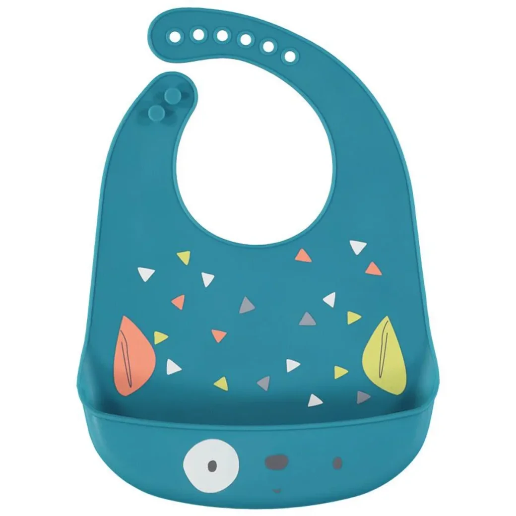 Нагрудник из силикона с карманом Premaman Little Monster