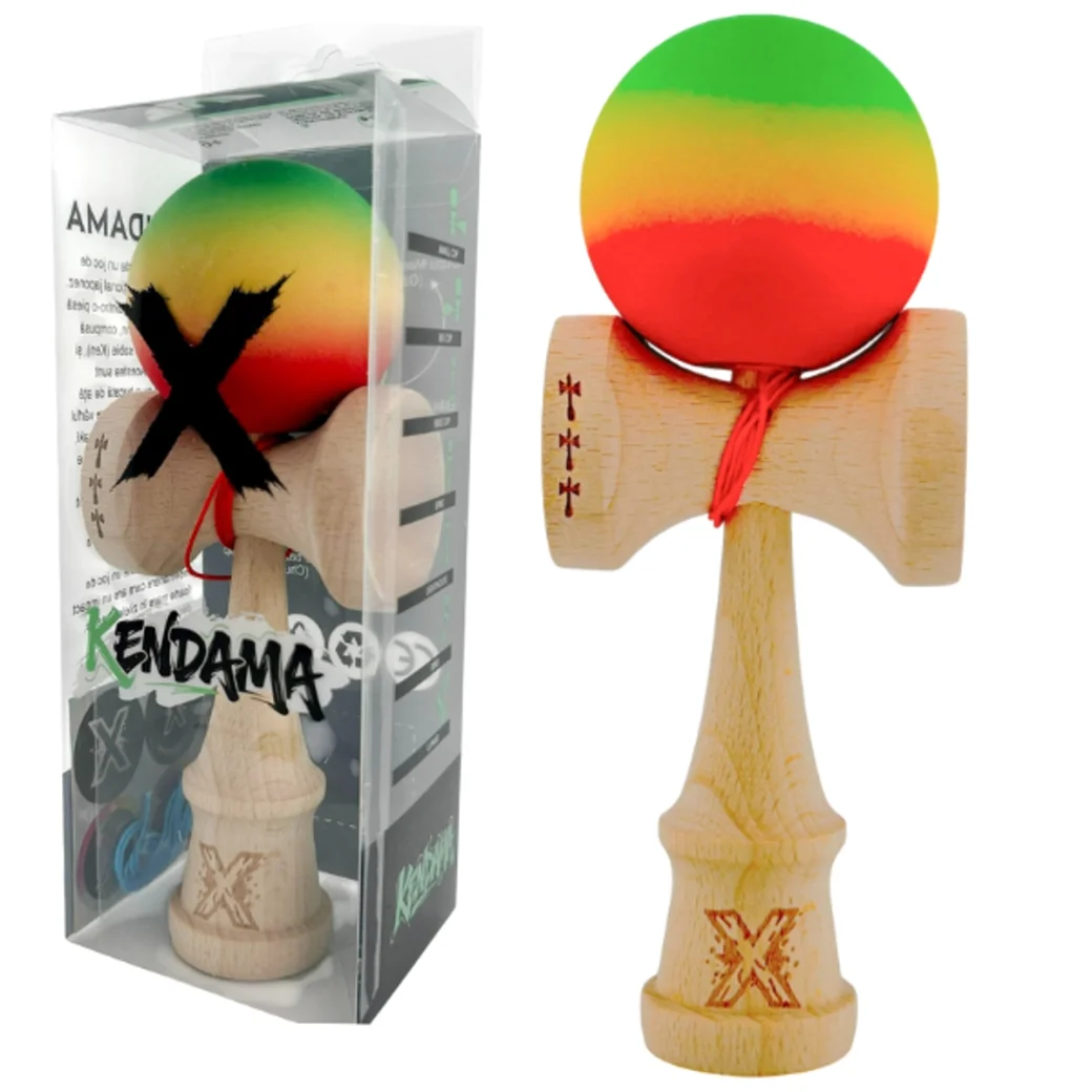 "Kendama Flippy X Original: Светофор", профессиональная, 7 х 6 х 18 см, веревка 55 см, большие чаши
