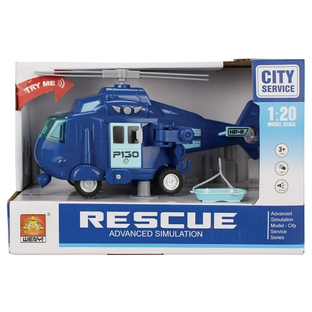 1:20 Elicopter de salvare cu fricțiune (lumini /sunete)