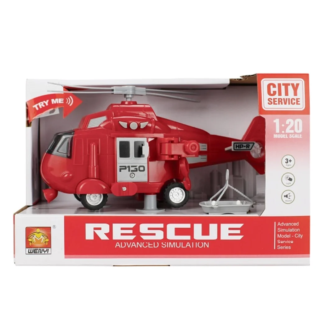 1:20 Elicopter de salvare cu fricțiune (lumini /sunete)