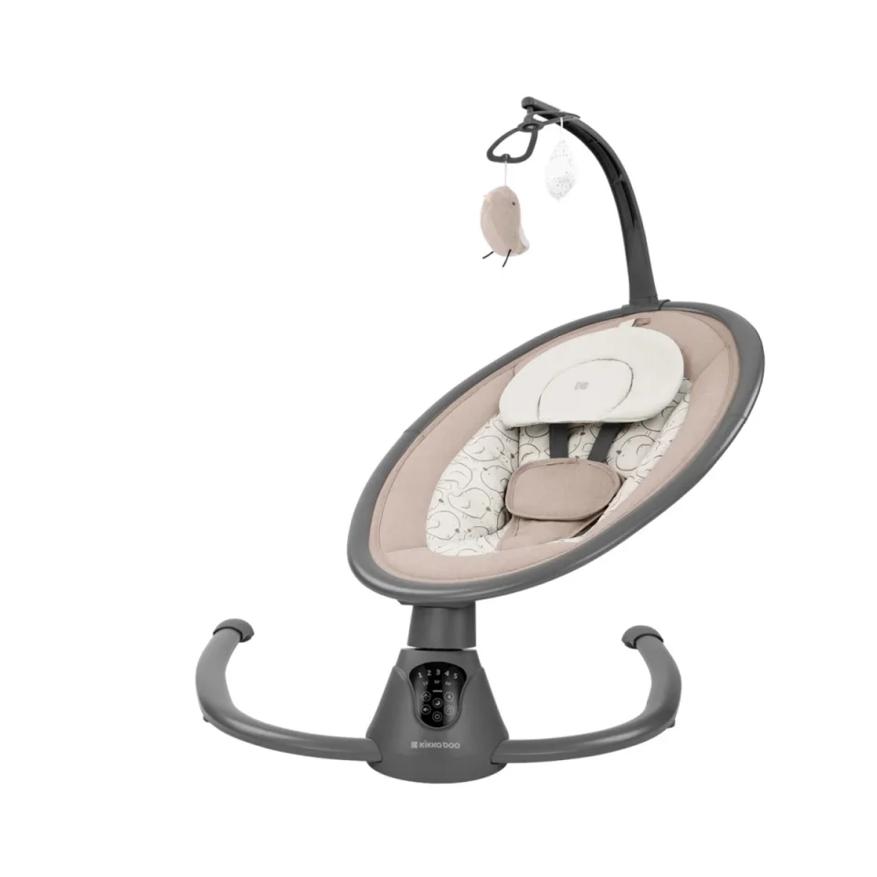 Электрические качели KikkaBoo Twiddle Beige/Grey