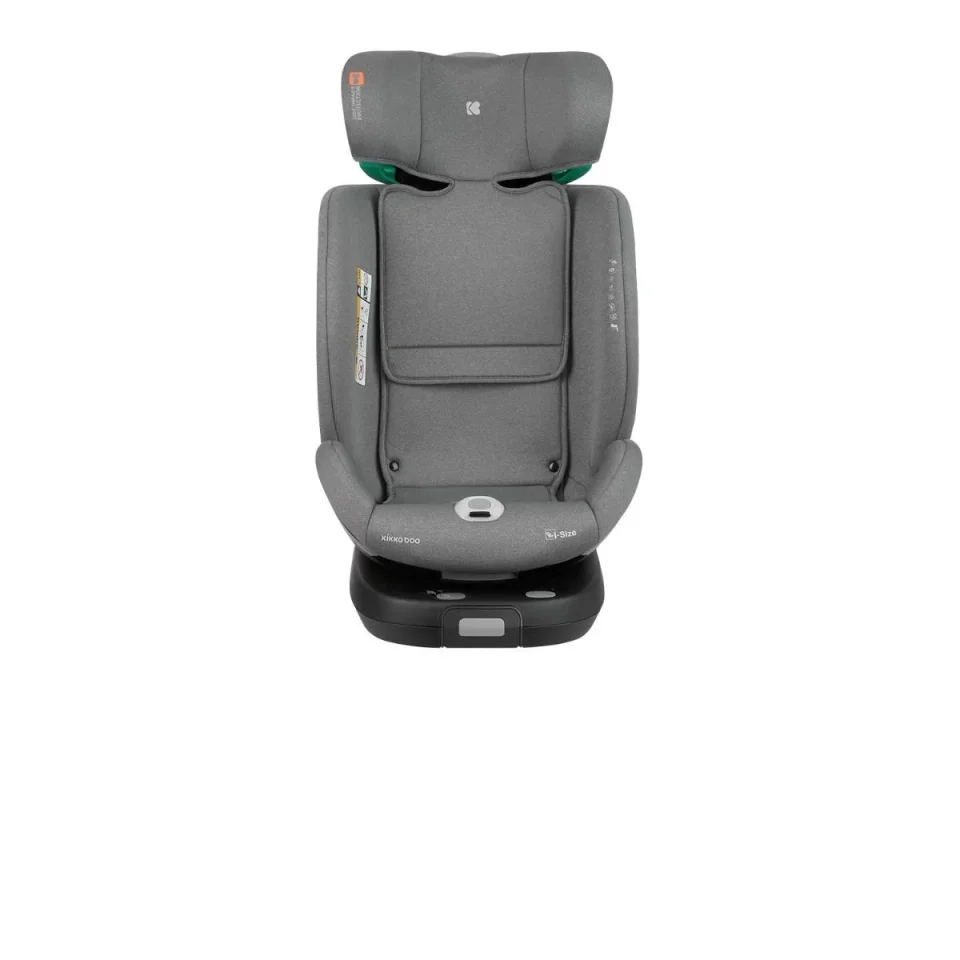 Scaun auto rotativ cu isofix KikkaBoo i-Twist Dark Grey, 40-150 cm