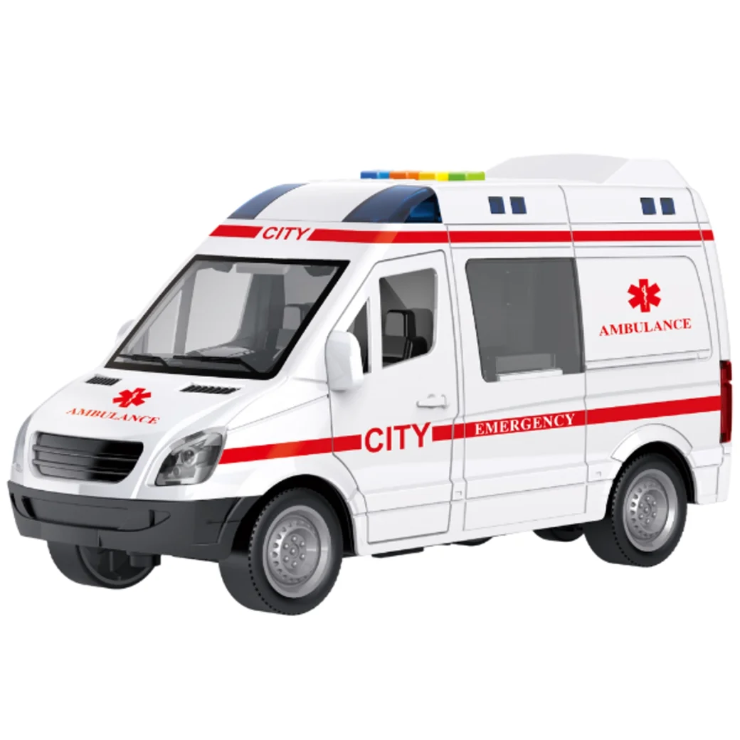 1:16 Ambulanță cu inerție (lumini /sunete/ușile se deschid)