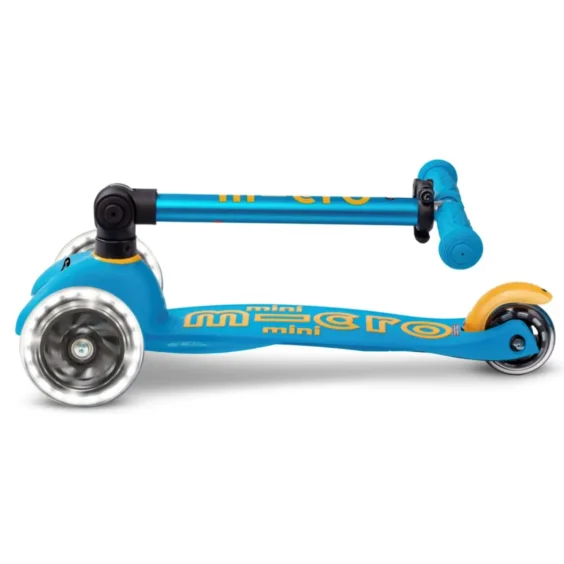 Trotineta pliabila Micro Mini Deluxe Foldable LED Ocean Blue foto