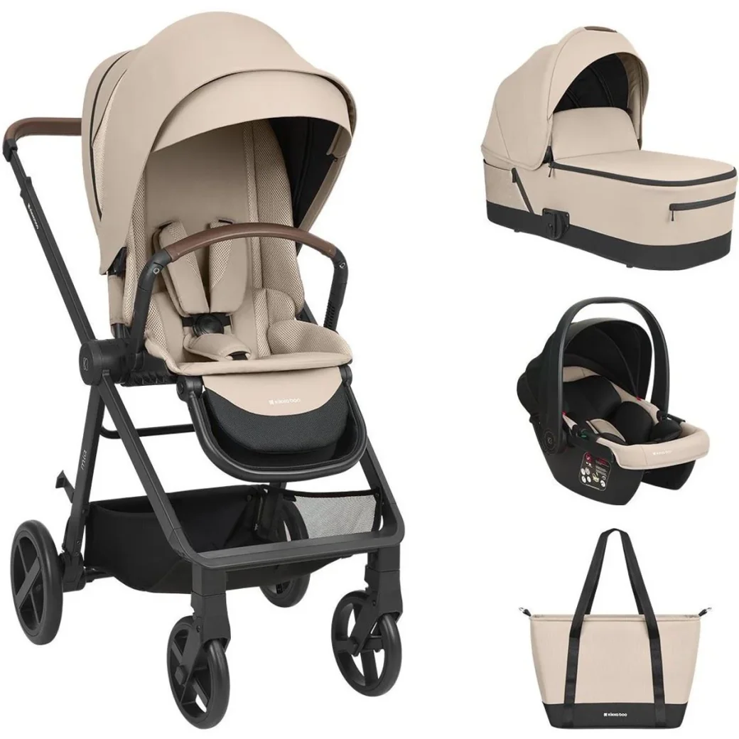 Коляска 3 в 1 KikkaBoo Mia Beige