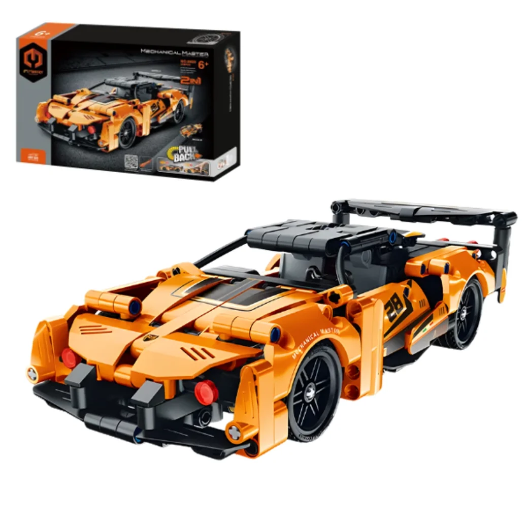 Set de construcție 2 în 1, iM Master Mechanical Master „Mașină sportivă”, cu inerție, 278 piese