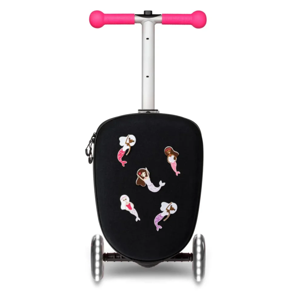 Trotineta Micro Luggage Junior Patch & Play Pink foto