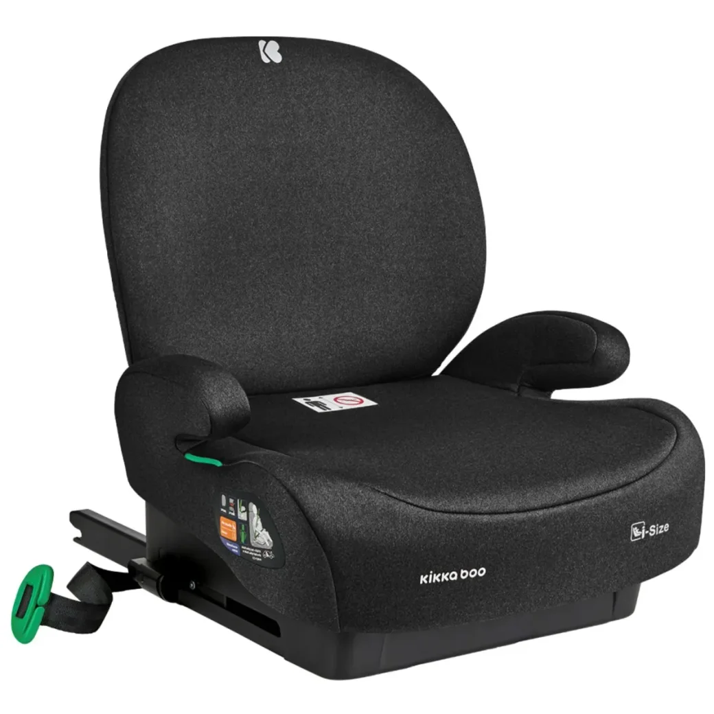 Автокресло-бустер i-Size KikkaBoo i-Boost Black, 125-150 см foto