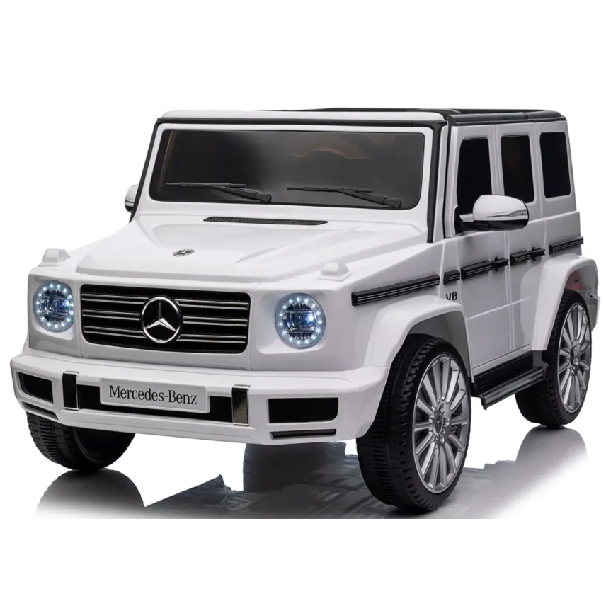 Masina electrica pentru copii KikkaBoo Mercedes Benz G500 White foto