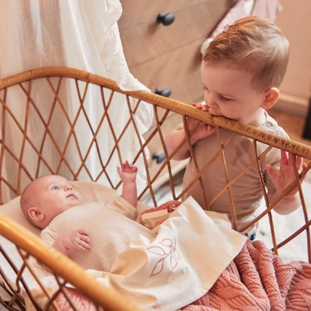 Paturica Jollein Spring Knit Rosewood/Coral Fleece, 100x150 cm foto
