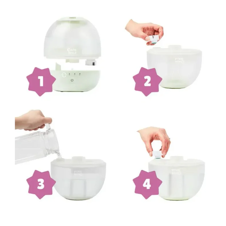 Umidificator si lampa de veghe Badabulle Bubble foto