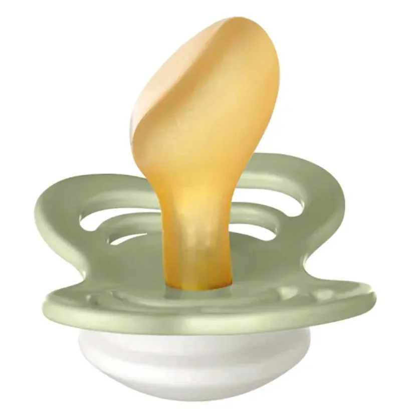 Set 2 suzete anatomice din latex BIBS Couture Glow Sage/Cloud (0-6 luni) foto