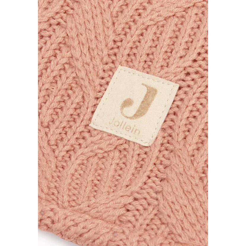 Paturica Jollein Spring Knit Rosewood/Coral Fleece, 100x150 cm foto