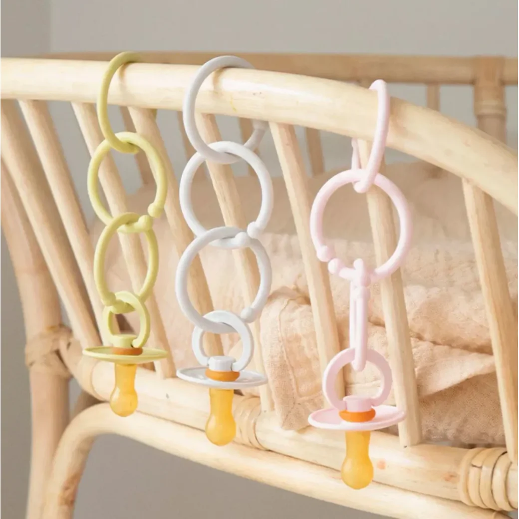 Set 12 inele multifunctionale BIBS Vanilla/Sage/Olive foto