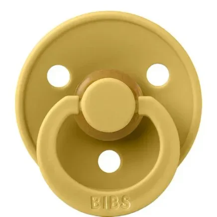 Suzeta rotunda din latex BIBS Mustard (0-6 luni) foto