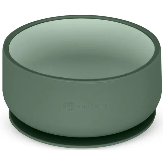 Силиконовая чаша на присоске Petite&Mars Take&Match Misty Green foto