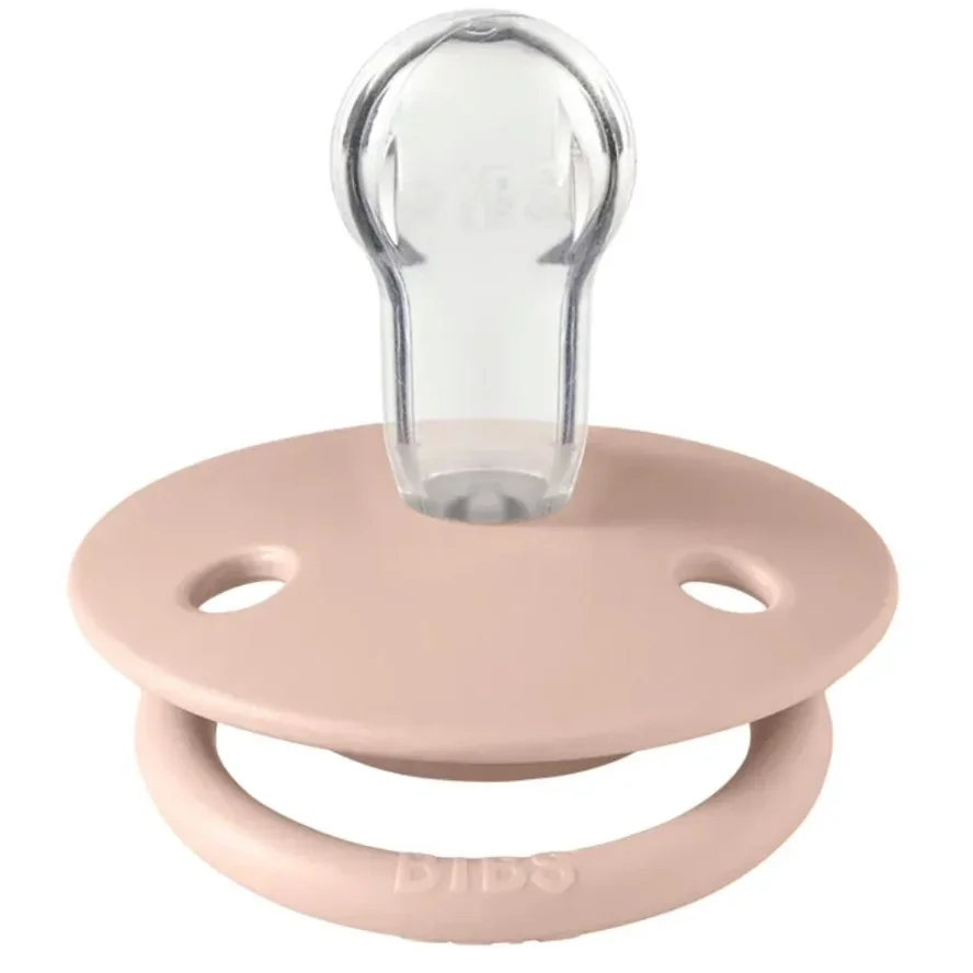Set 2 suzete rotunde din silicon BIBS De lux Ivory/Blush (0-36 luni) foto