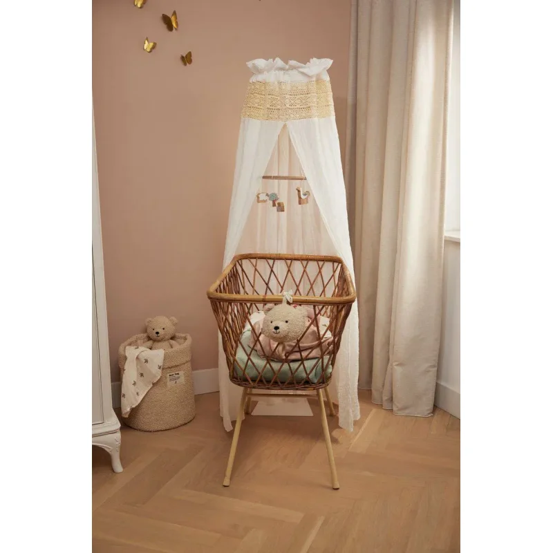 Винтажный балдахин Jollein Boho Lace Ivory, 155 см foto