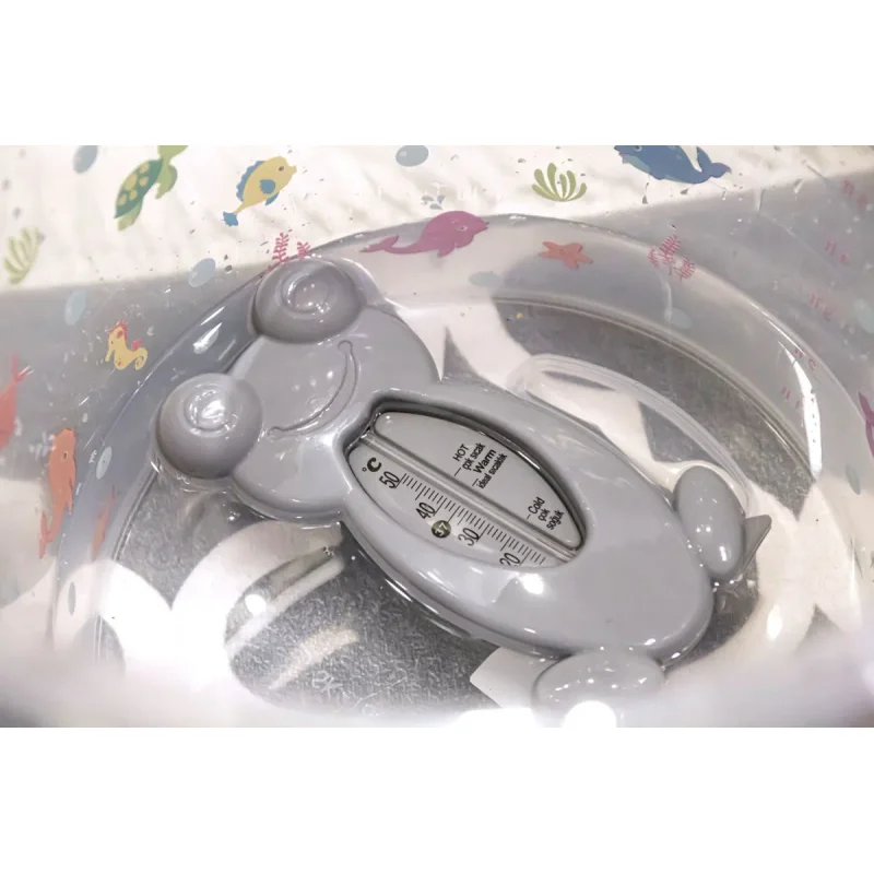 Термометр для ванной и комнаты BabyJem Лягушка Grey foto