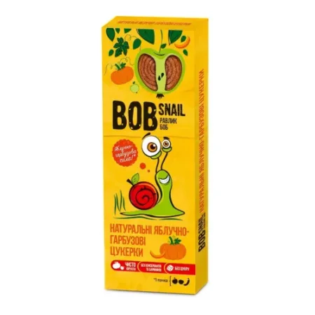 bob snail Натуральные конфеты "Яблоко-Тыква" (30 гр.)