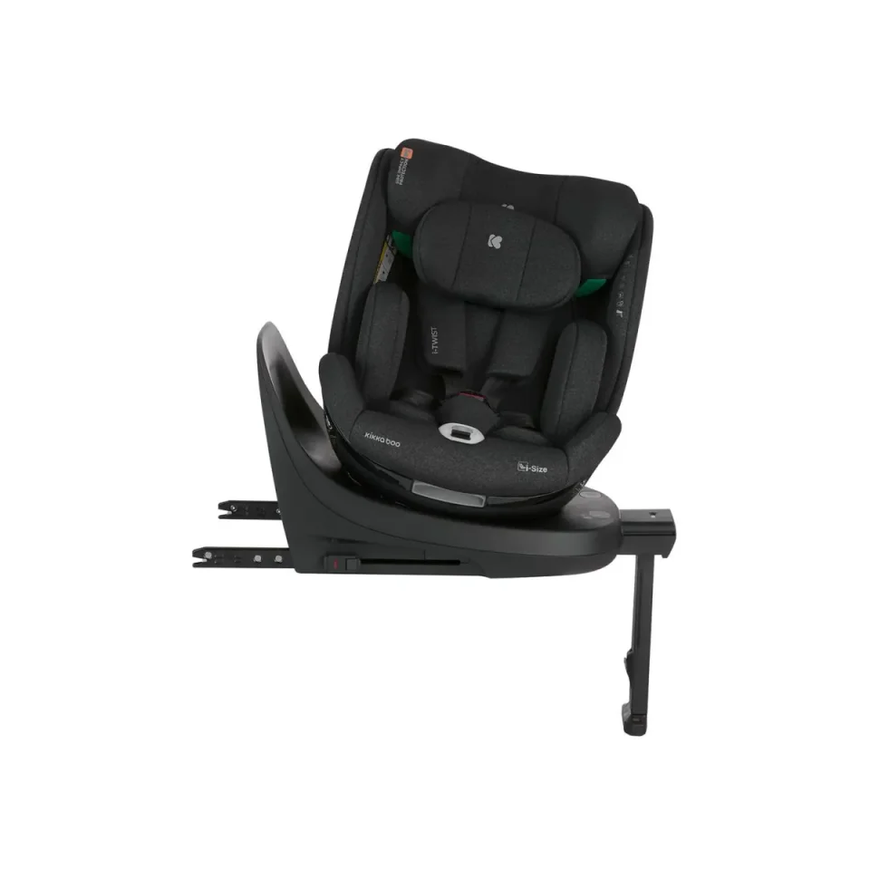 Вращающееся автокресло с изофиксом KikkaBoo i-Twist Black, 40-150 см foto
