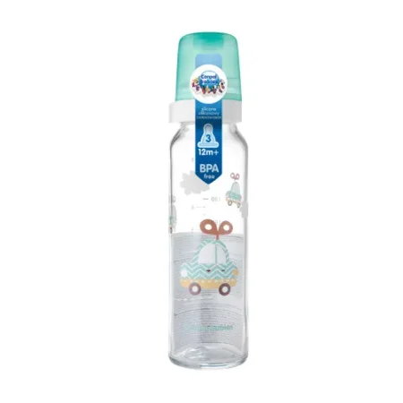 canpol 42/201 biberon din sticla cu desen 240ml. (12m+)