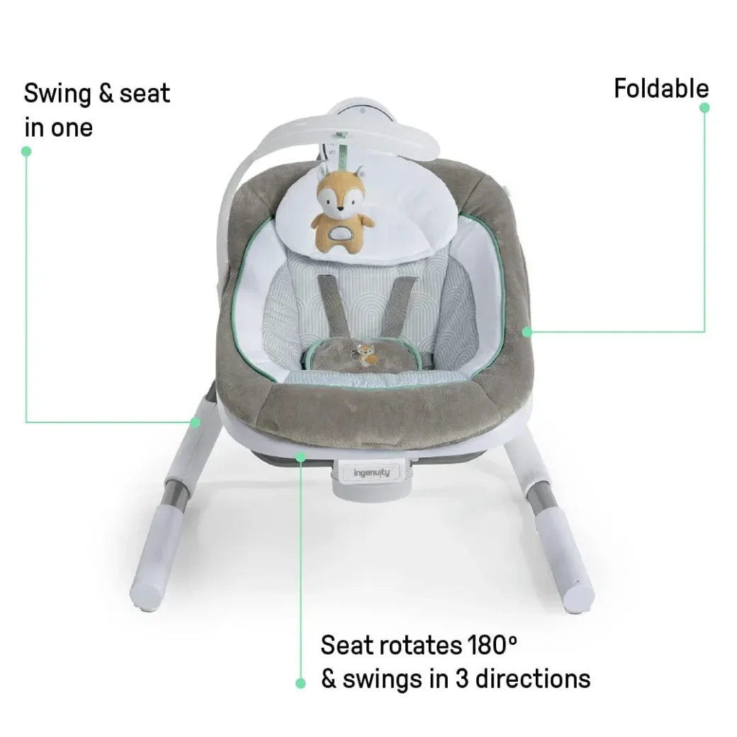 Музыкально-электронные качели 2 в 1 Ingenuity AnyWay Sway™ foto