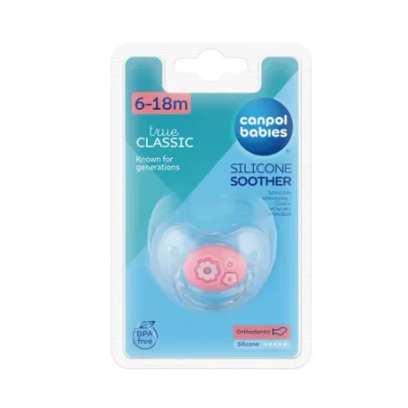 canpol 22/566 suzetă din silicon ortodonta "newborn baby" (6-18m) 1buc.