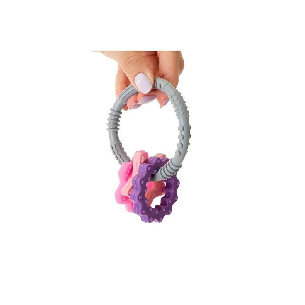 Силиконовый прорезыватель BabyJem Pink foto
