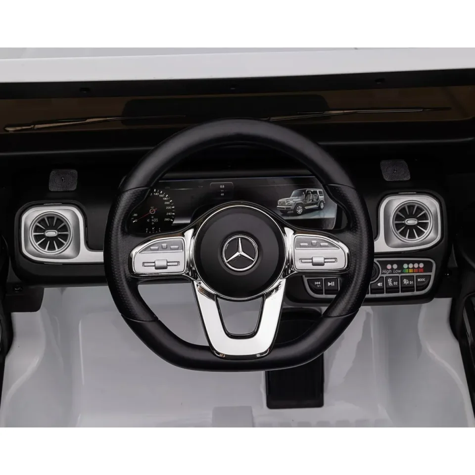 Masina electrica pentru copii KikkaBoo Mercedes Benz G500 White foto