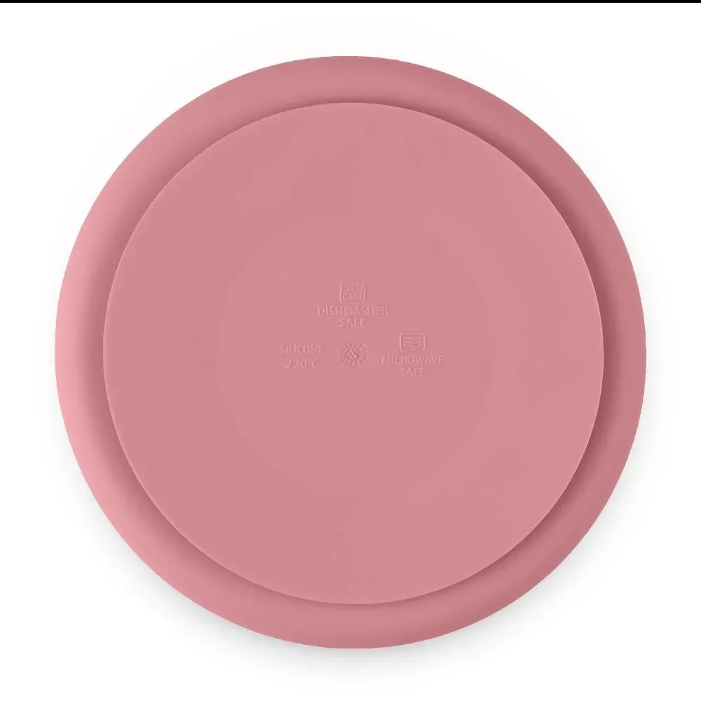 Силиконовая тарелка с отделениями Petite&Mars Take&Match Dusty Rose foto