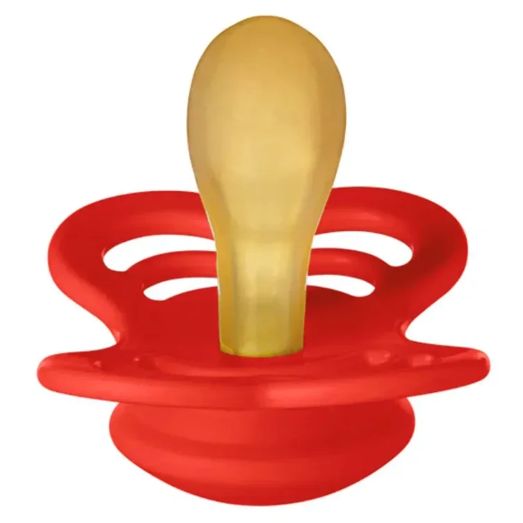 Set 2 suzete simetrice din latex BIBS Supreme Candy Apple/Haze (6-18 luni) foto