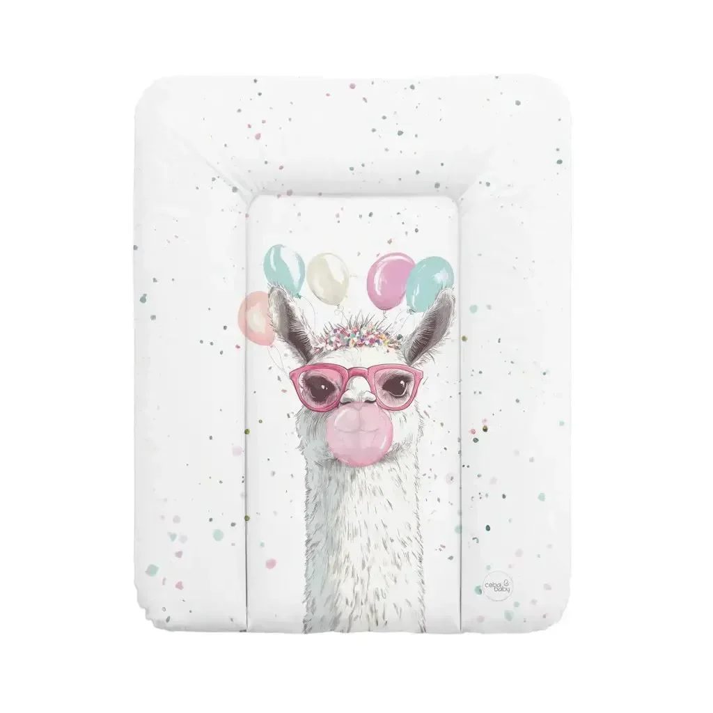 Saltea de infasat moale Ceba Baby Basic Crazy Lama, 70x50 cm foto