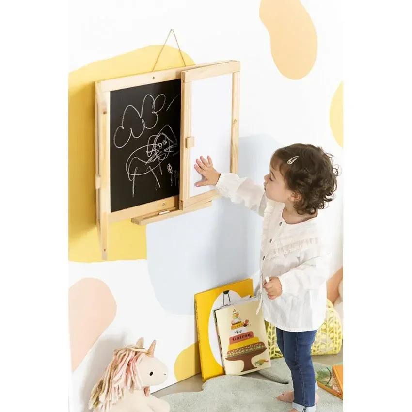 Tabla magnetica extensibila Premaman Alb si Negru foto