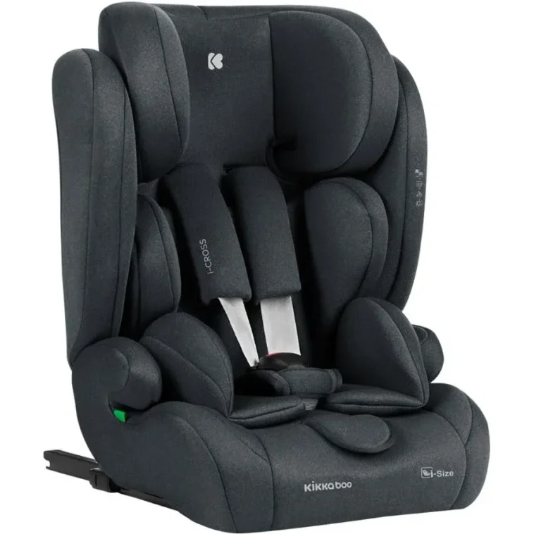 Автокресло с изофиксом KikkaBoo i-Cross Dark Grey, 76-150 см foto