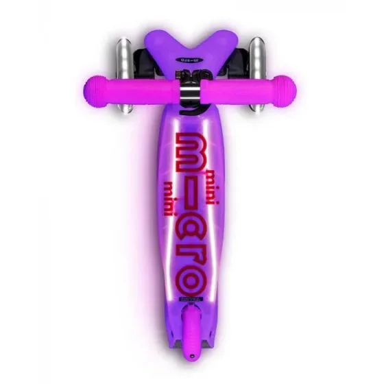 Trotineta Micro Mini Deluxe Glow LED Frosty Pink foto