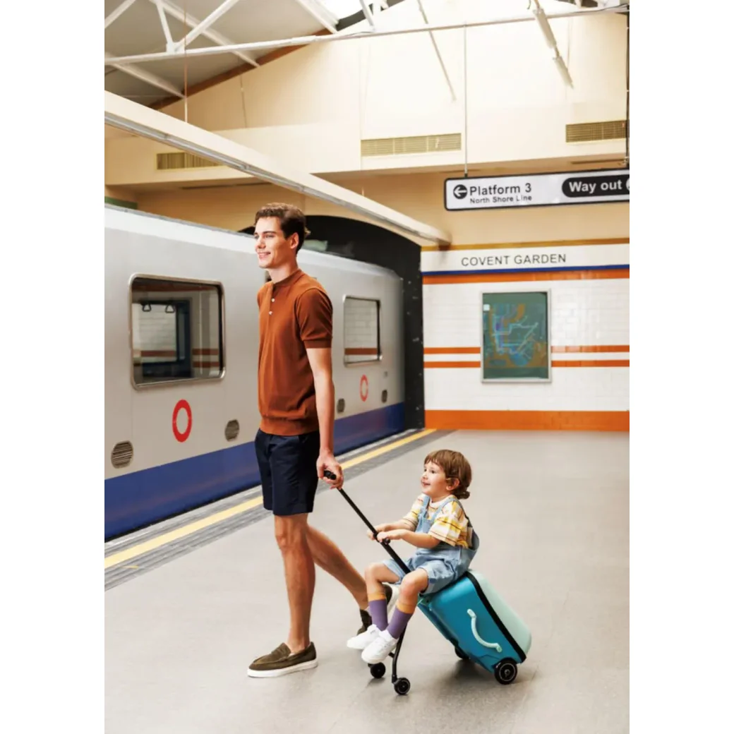 Troller Micro Ride On Luggage Eazy Allrounder Blue foto