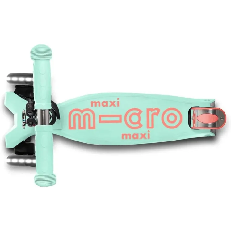 Trotineta Micro Maxi Deluxe LED Mint foto