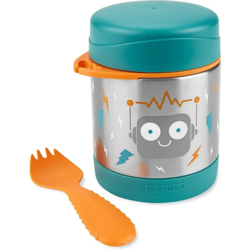 Термос со столовым прибором Skip Hop Spark Робот foto