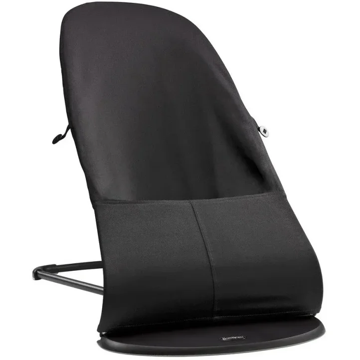 Кресло-шезлонг BabyBjorn Balance Soft Black/Dark Gray, хлопок foto