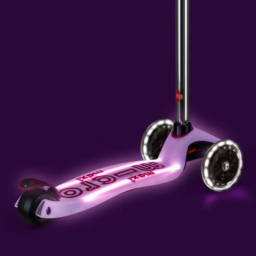 Самокат Micro Maxi Deluxe Glow LED Plus Luminous Purple foto