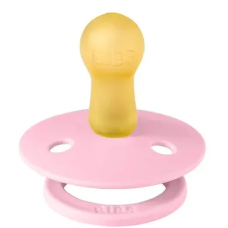 Suzeta rotunda din latex BIBS Baby Pink (0-6 luni) foto