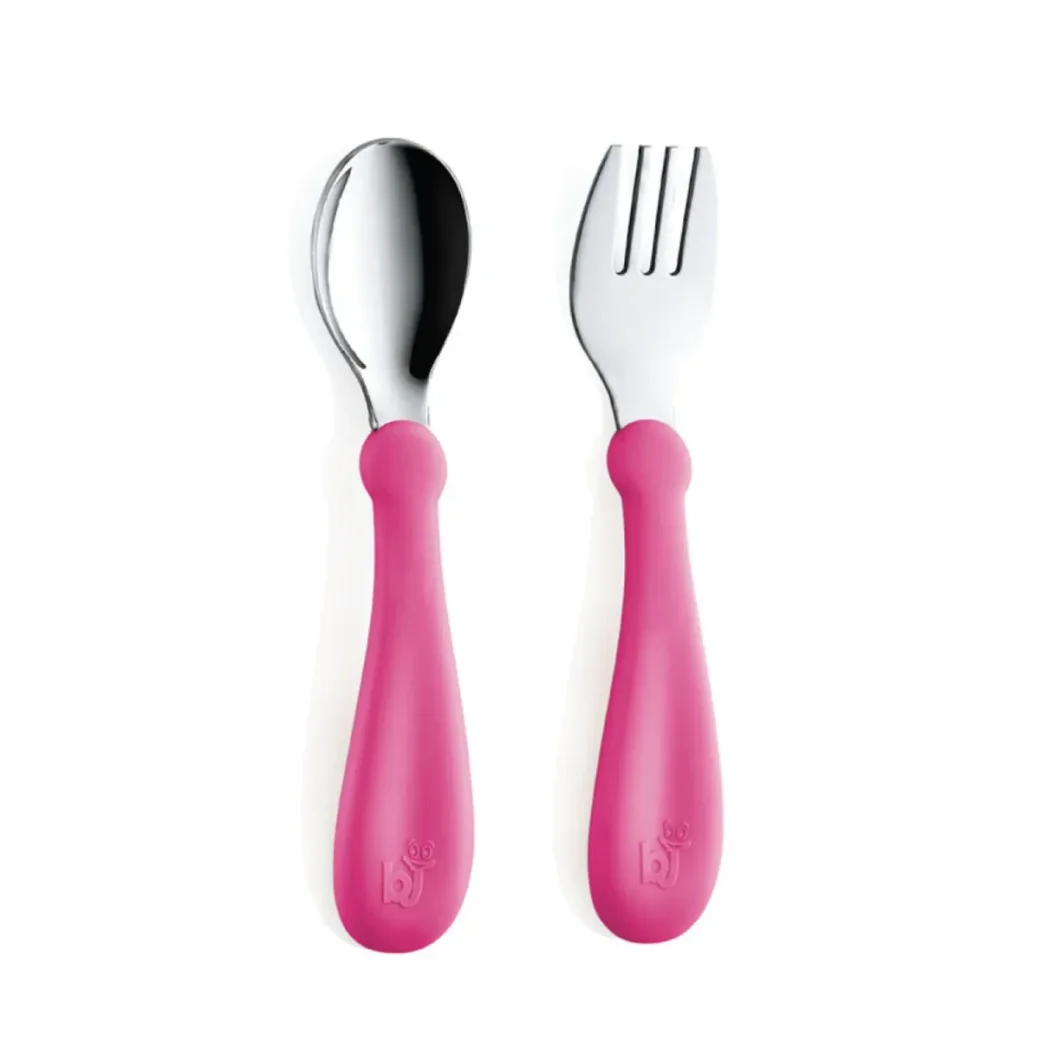 Набор столовых приборов BabyJem Pink из нержавеющей стали foto