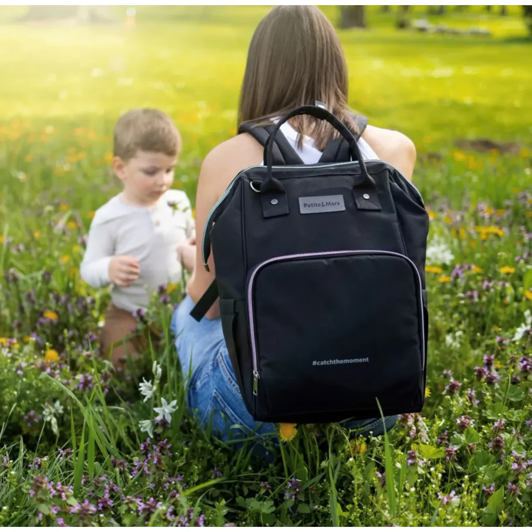 Rucsac pentru mame Petite&Mars Jack Just Black foto