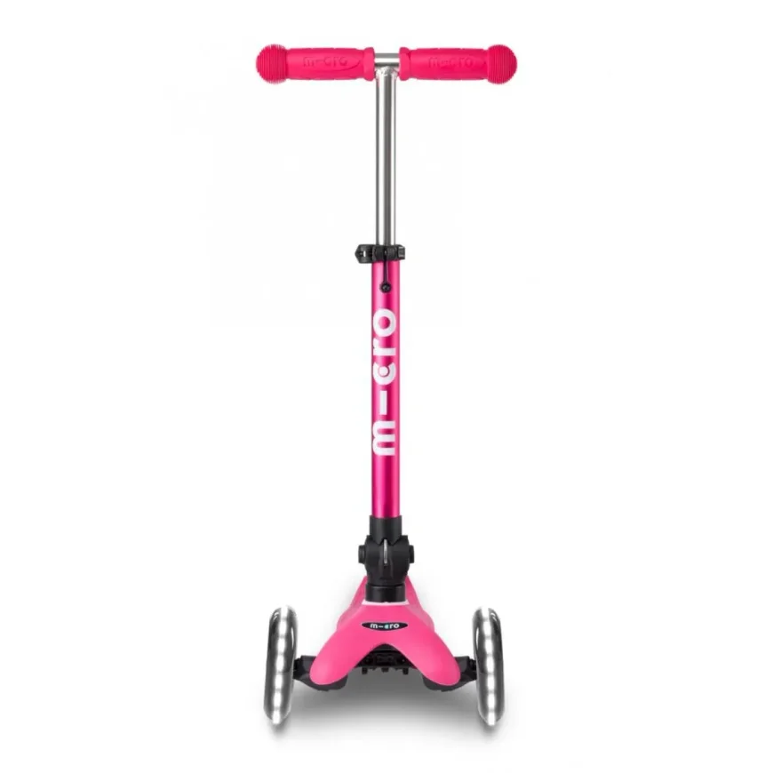 Trotineta pliabila Micro Mini Deluxe Foldable LED Pink foto