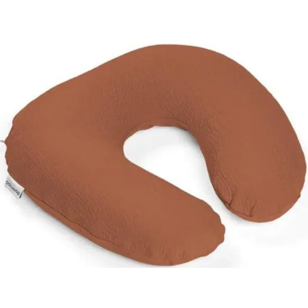 Perna pentru alaptat 2 in 1 Doomoo Softy Tetra Jersay Terracotta foto