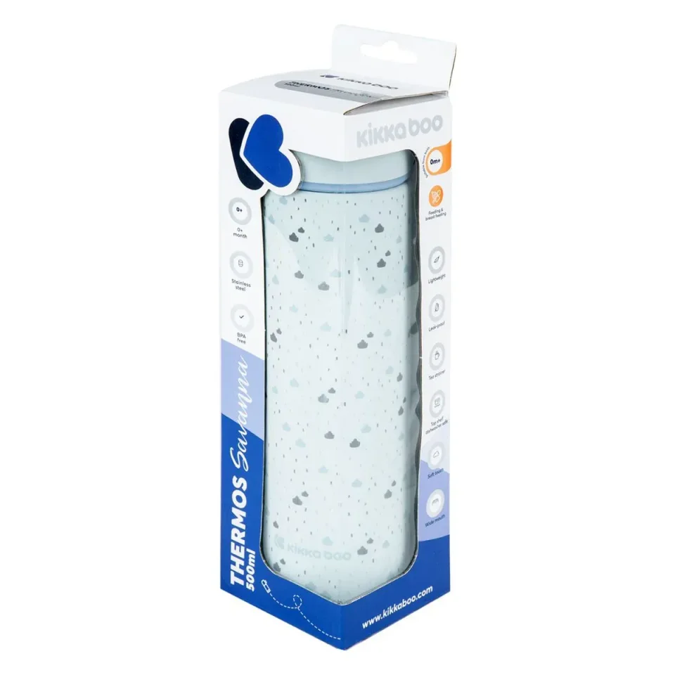 Термос KikkaBoo Savanna Blue, 500 мл foto