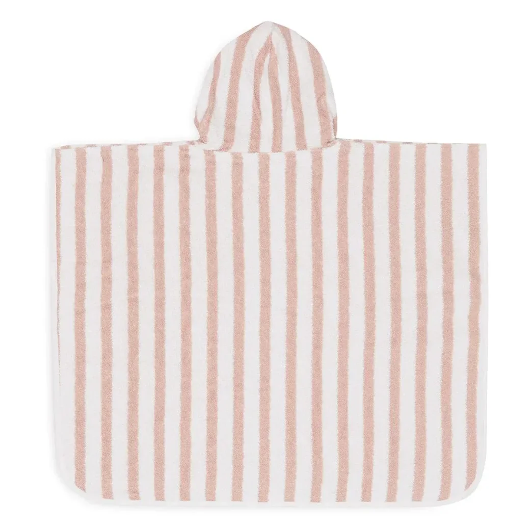 Пончо для ванны Jollein Stripe Terry Wild Rose GOTS foto